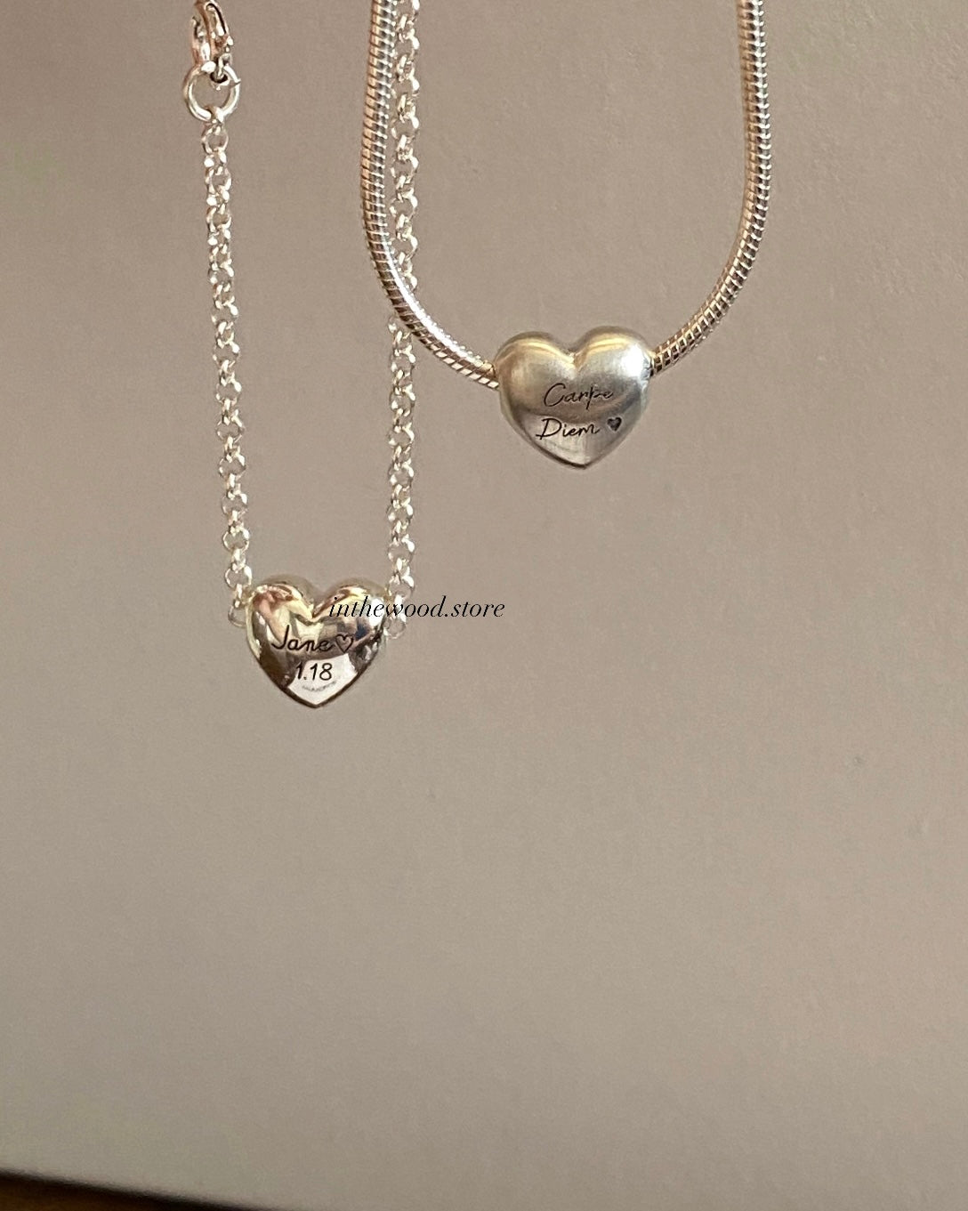 [925silver] 客制刻字 Lettering Heart Bracelet