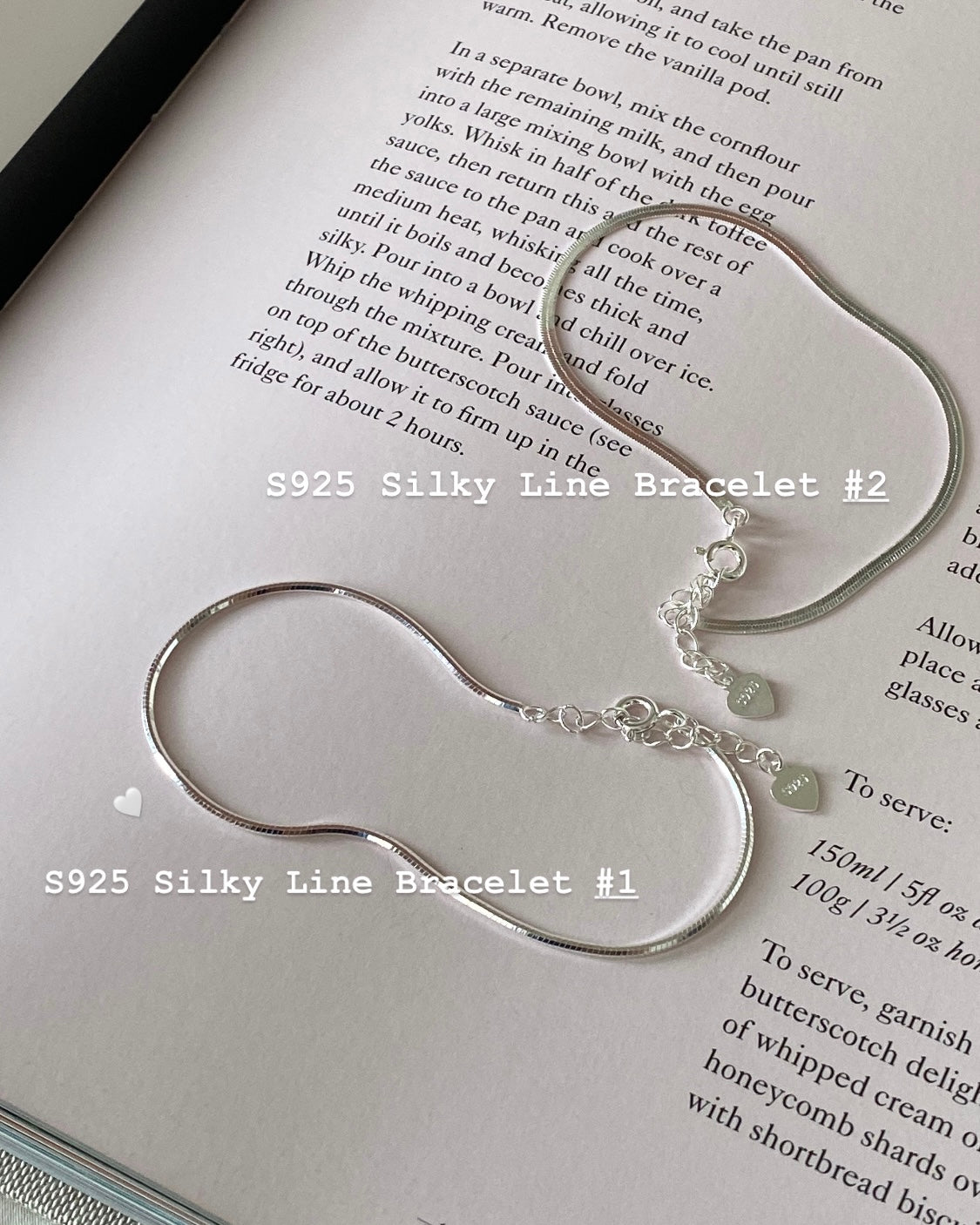 推薦款 🦋 [925silver] Silky Line Bracelet #1 & #2