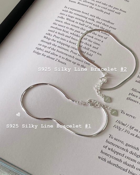 推薦款 🦋 [925silver] Silky Line Bracelet #1 & #2