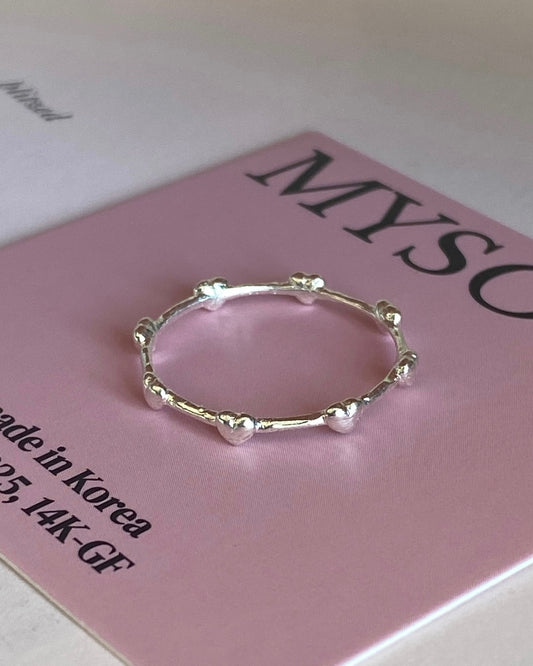 [Handmade 925silver] Mini Baby Hearts Ring