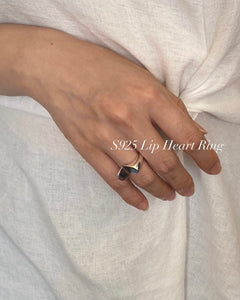 [925silver] Lip Heart Ring