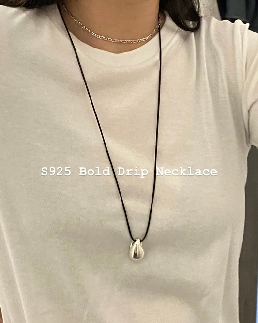 [925silver] Bold Drip Necklace