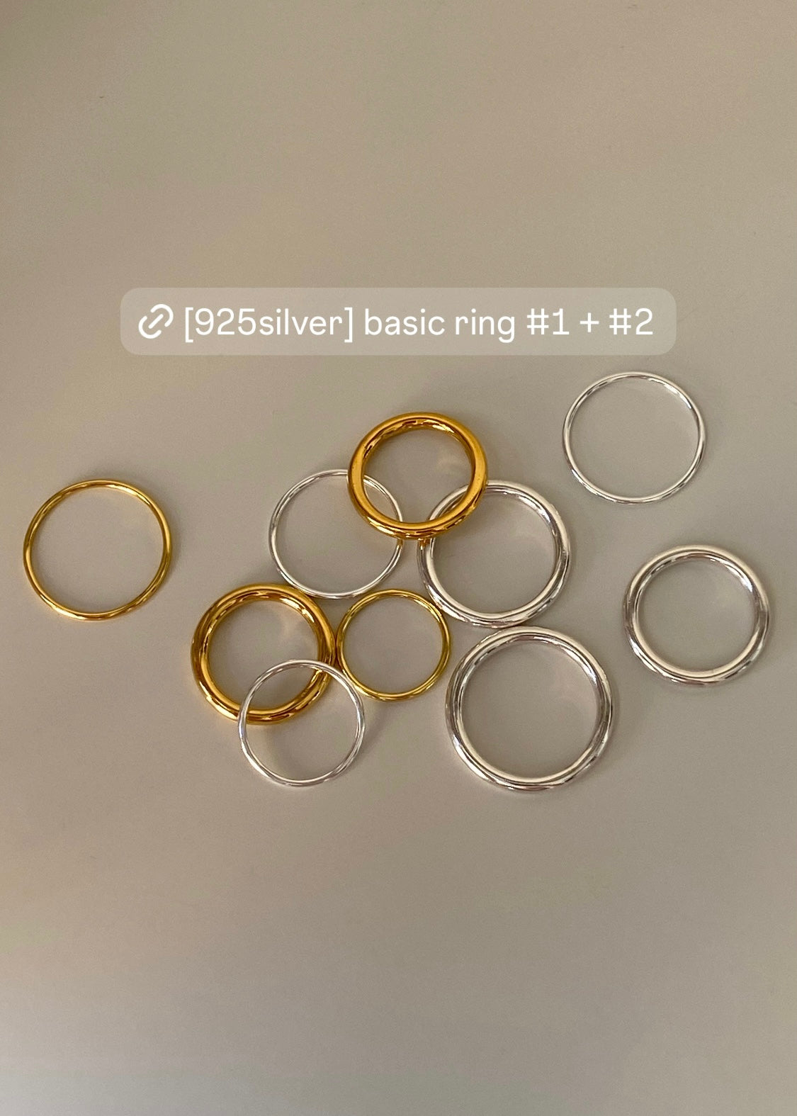 [925silver] Basic Ring #1