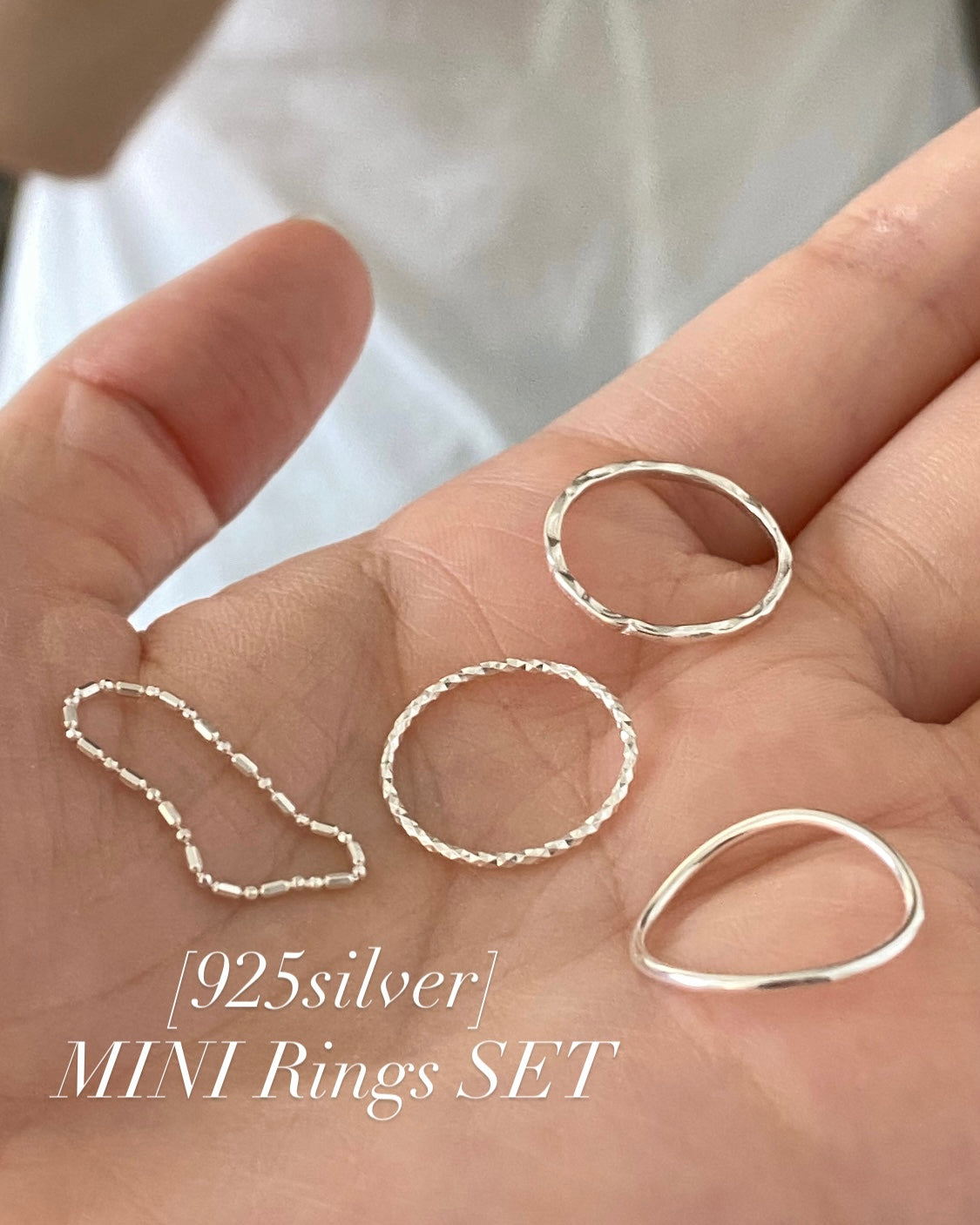[925silver] MINI Rings SET