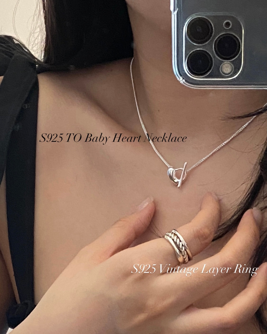 推薦款📣[925silver] TO Baby Heart Necklace