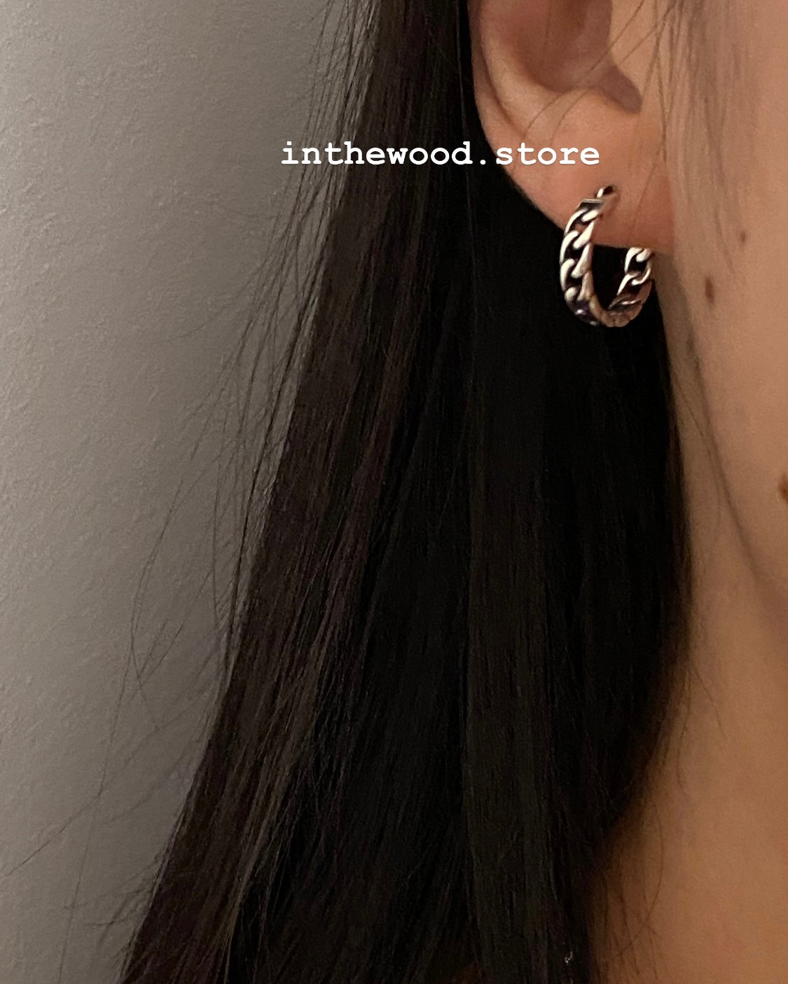 [925silver] Vintage Chain Earrings