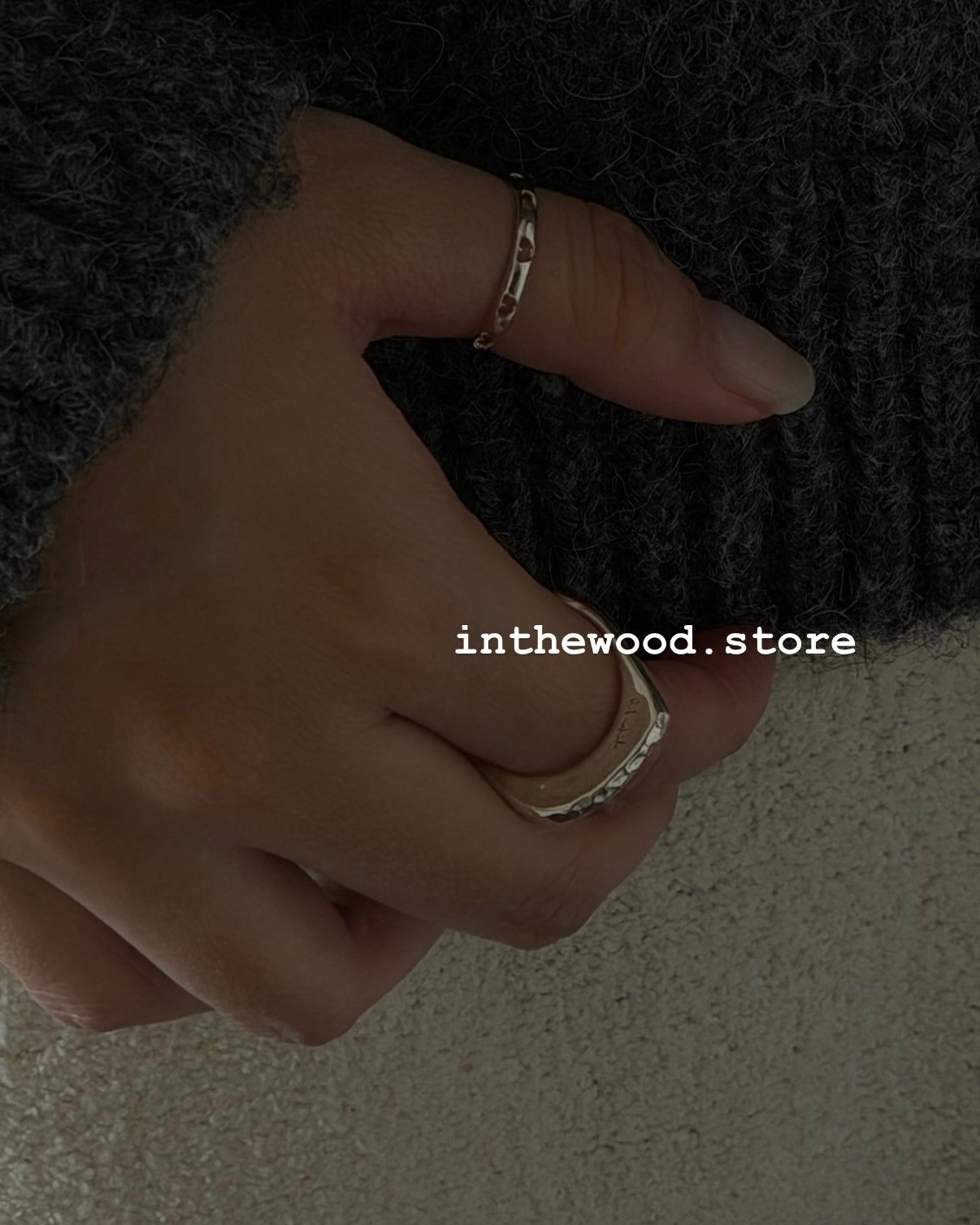 [Handmade 925silver] Craft Letter Ring