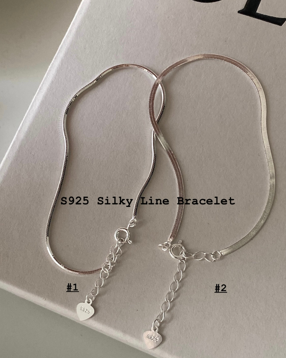 推薦款 🦋 [925silver] Silky Line Bracelet #1 & #2