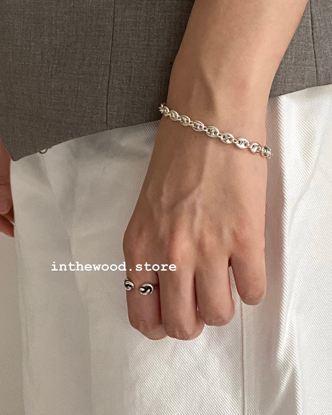[925silver] Plump Toggle Bracelet-6mm