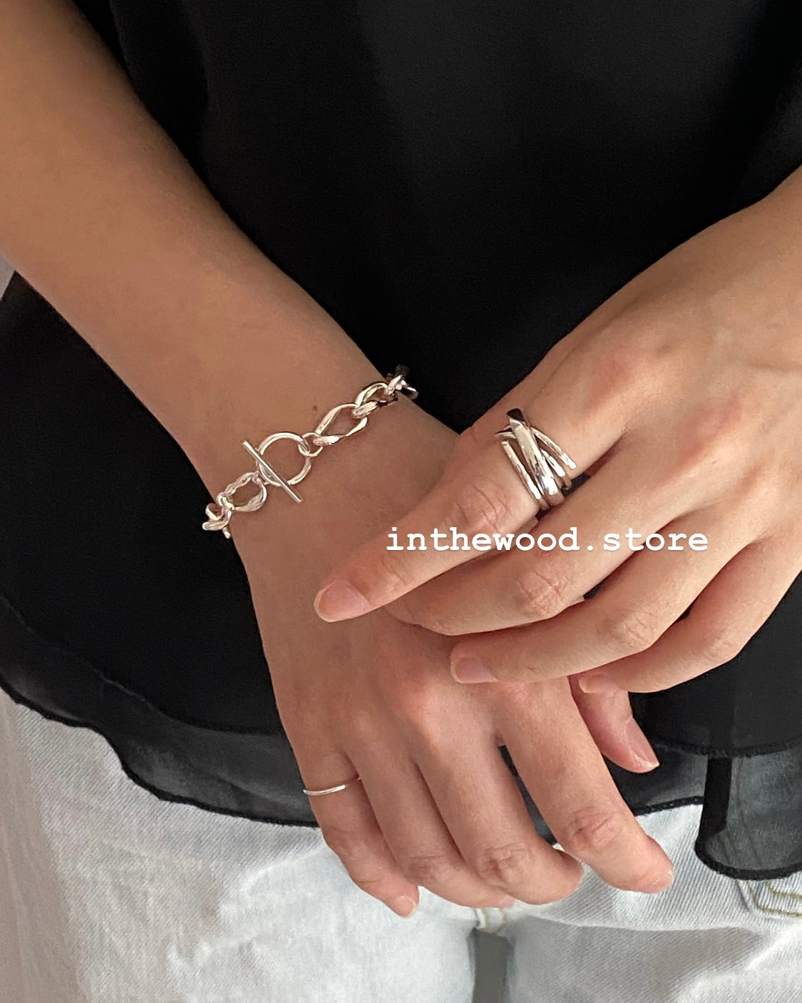 [925silver] Bold TO Chain Bracelet