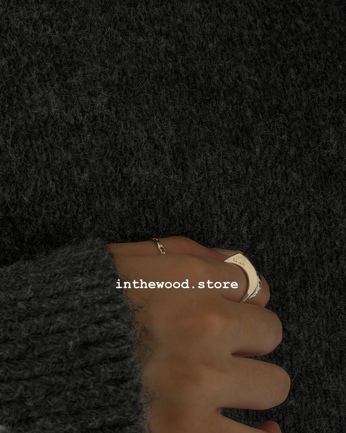 [Handmade 925silver] Craft Letter Ring