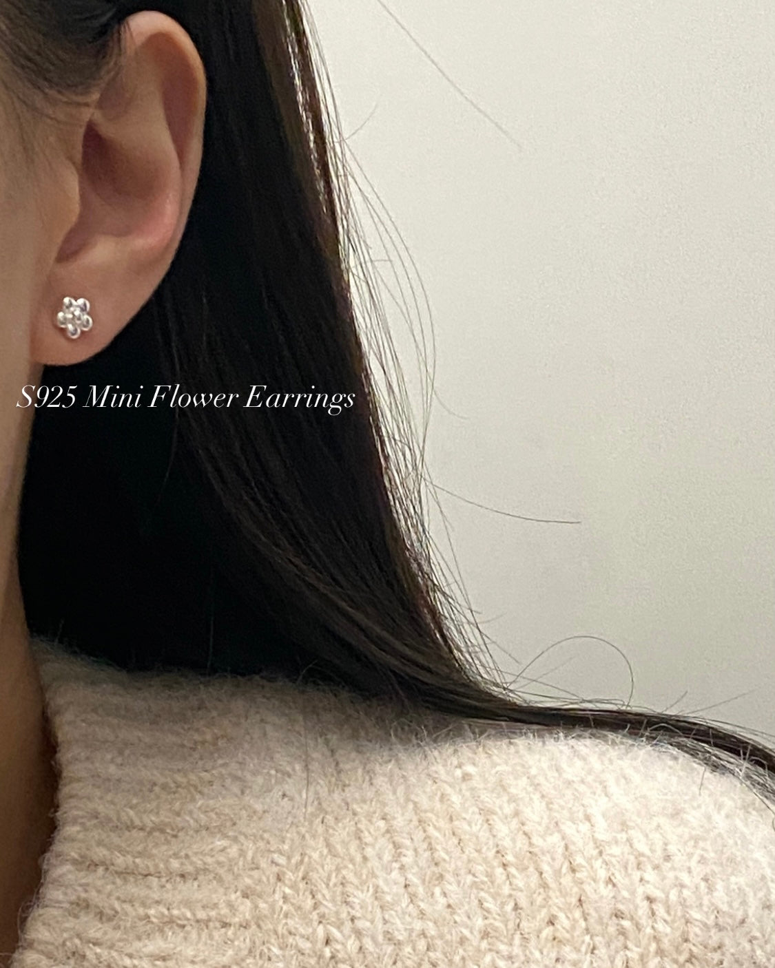 [925silver] Mini Flower Earrings