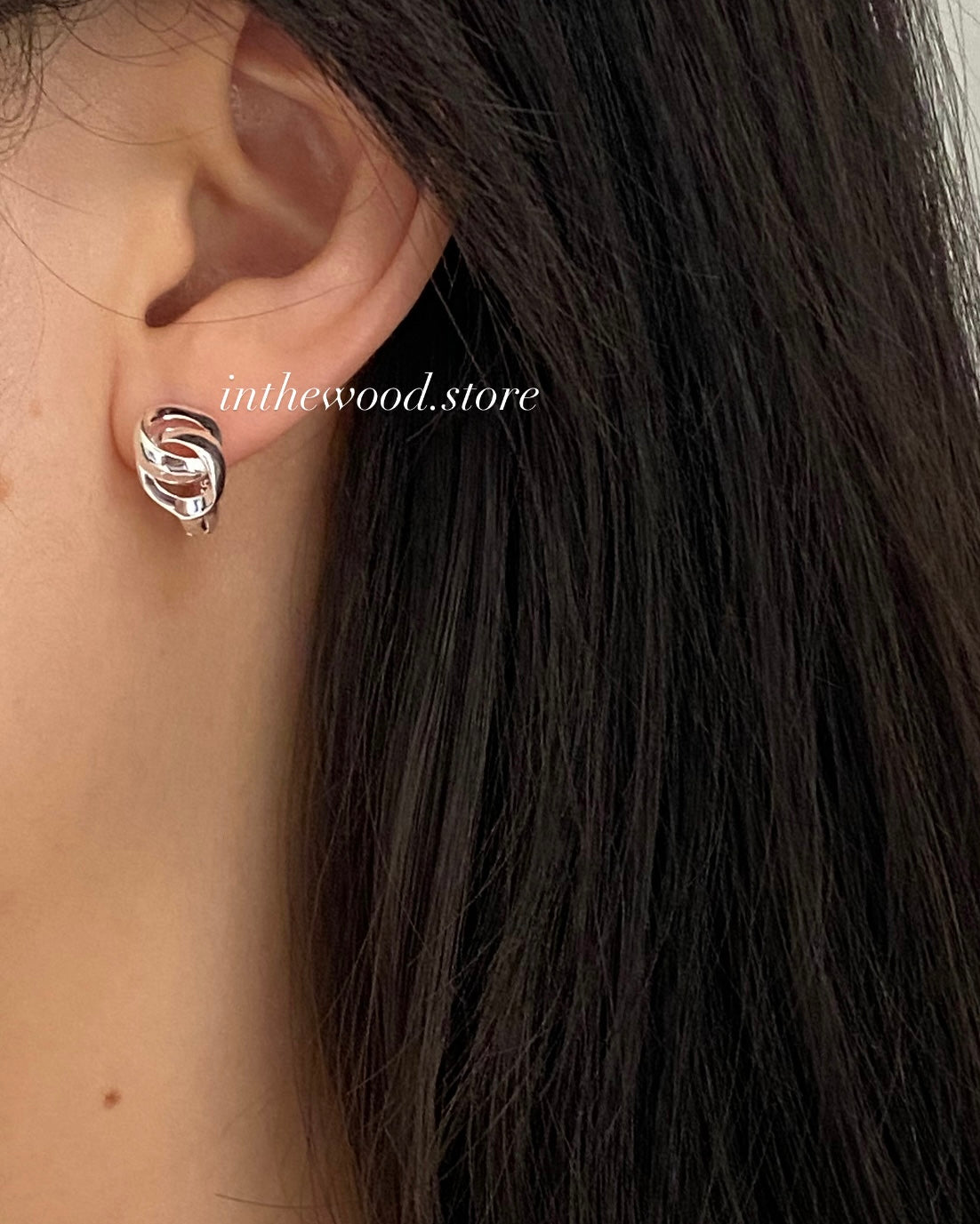 [925silver] Toggle One Touch Earrings