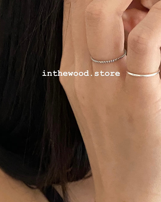 [925silver] Basic Vintage Twist Ring