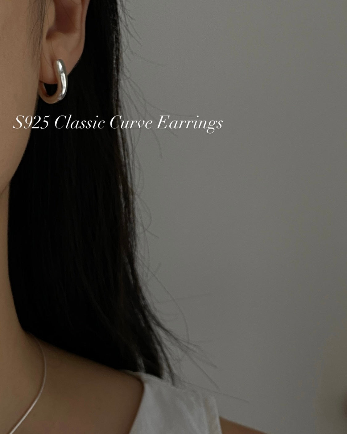 [925silver] Classic Curve Earrings