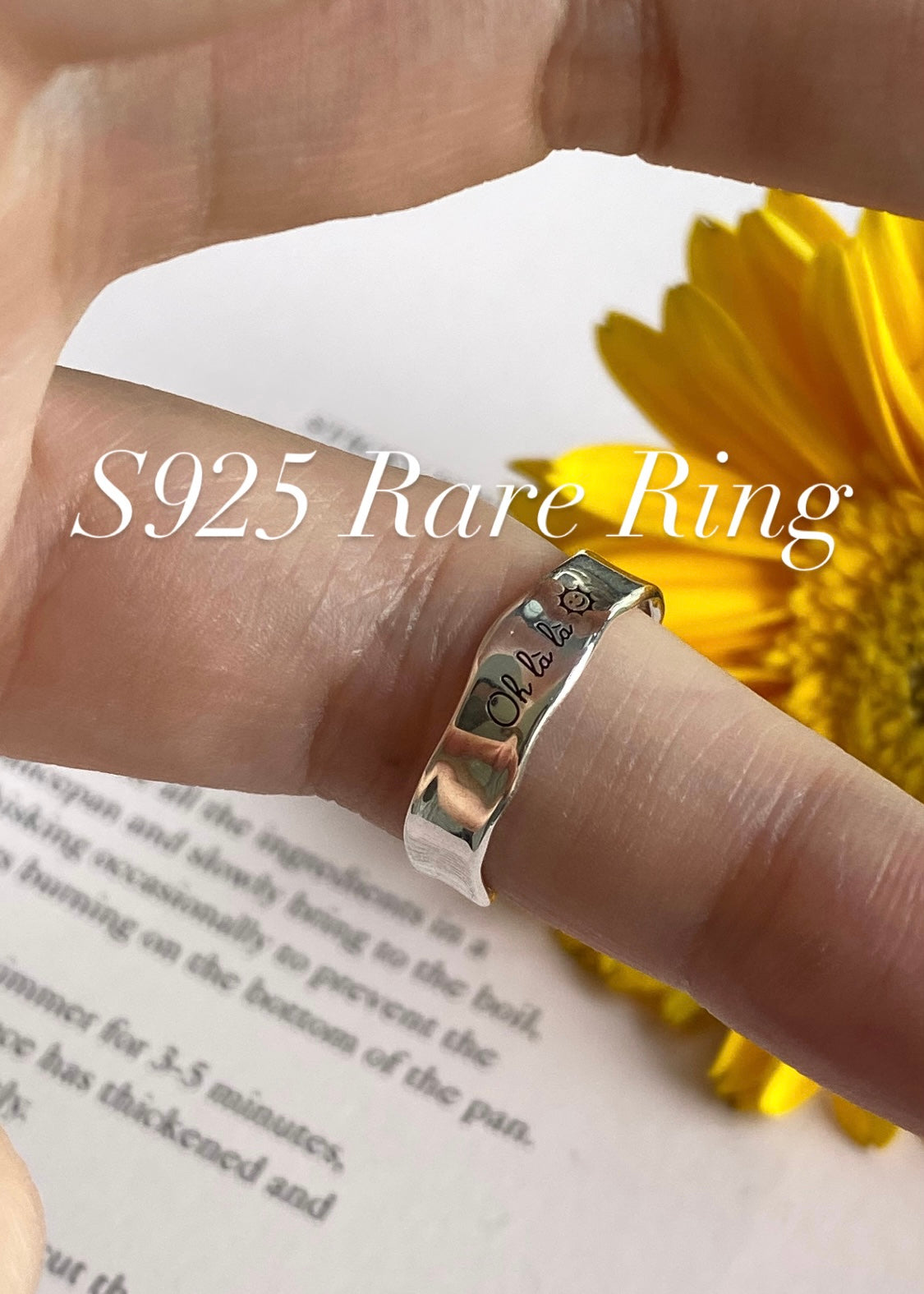 [925silver] 客制刻字 🖤 Rare Ring