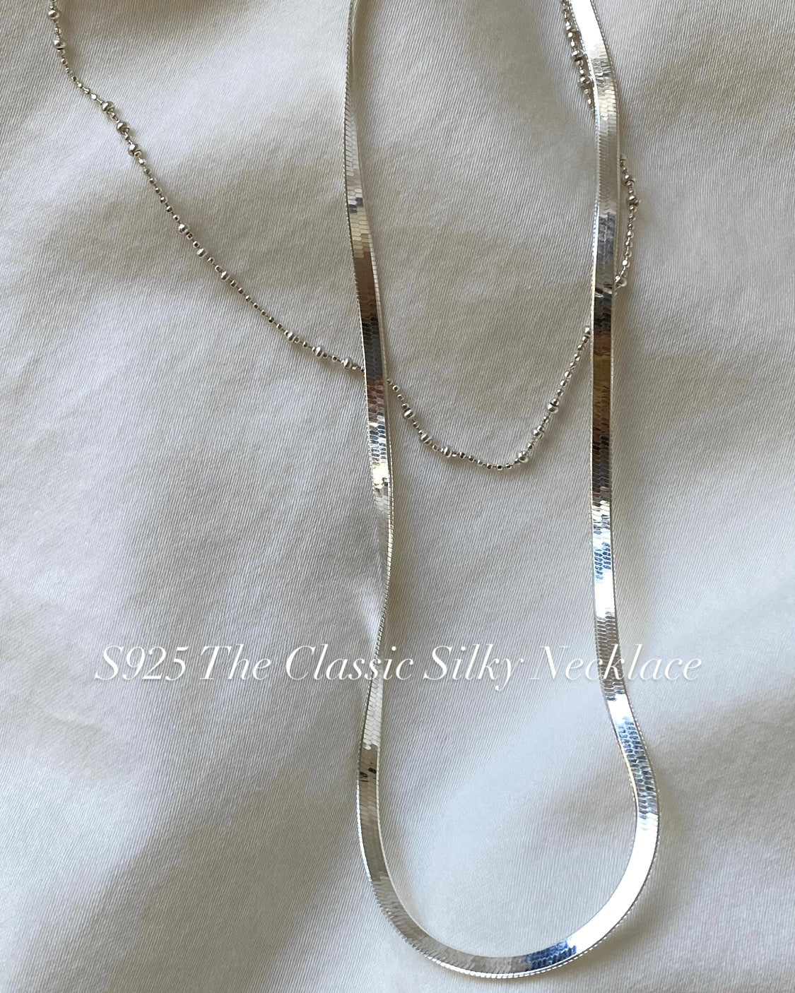 [925silver] The Classic Silky Necklace