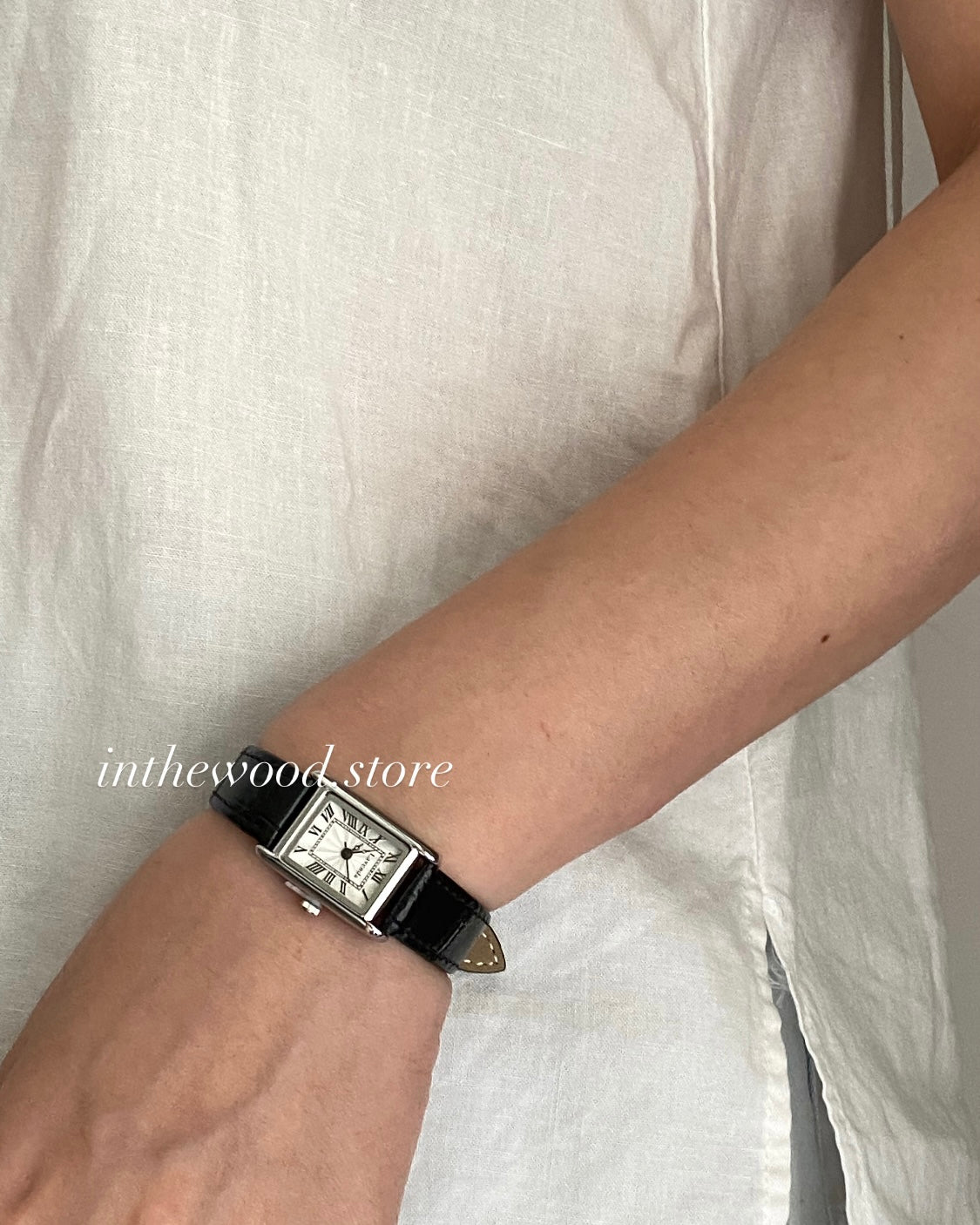 Mini Roma Square Watch-Silver