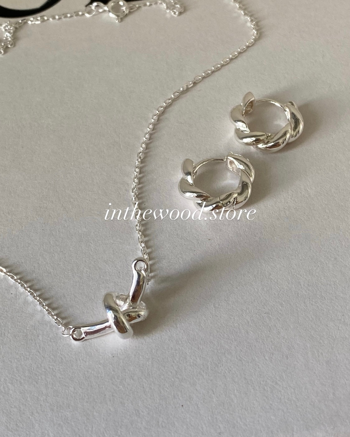 [925silver] Knot Necklace