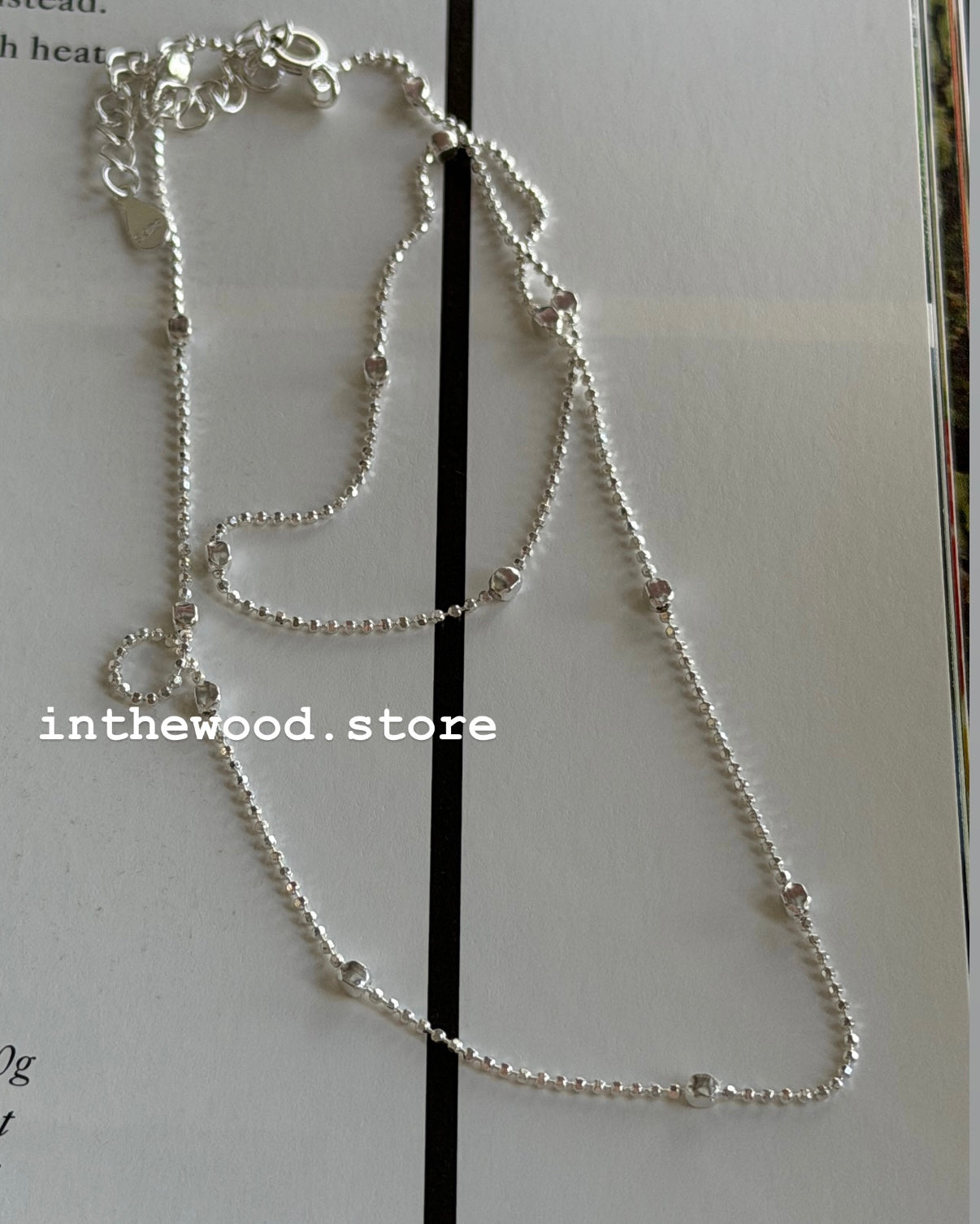 [925silver] Square Dot Necklace