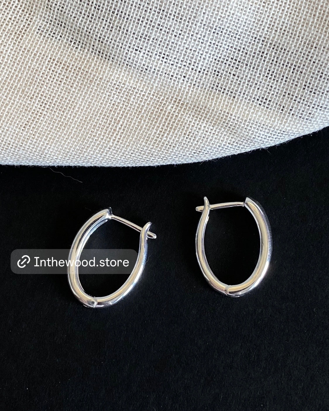 [925silver] Ellipse Earrings