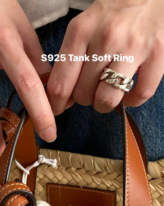 [925silver] Tank Soft Ring