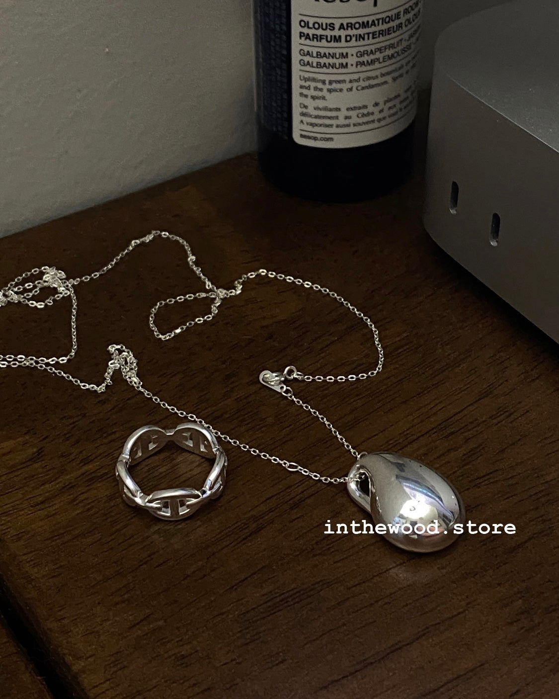 [925silver] Bold Drip Necklace