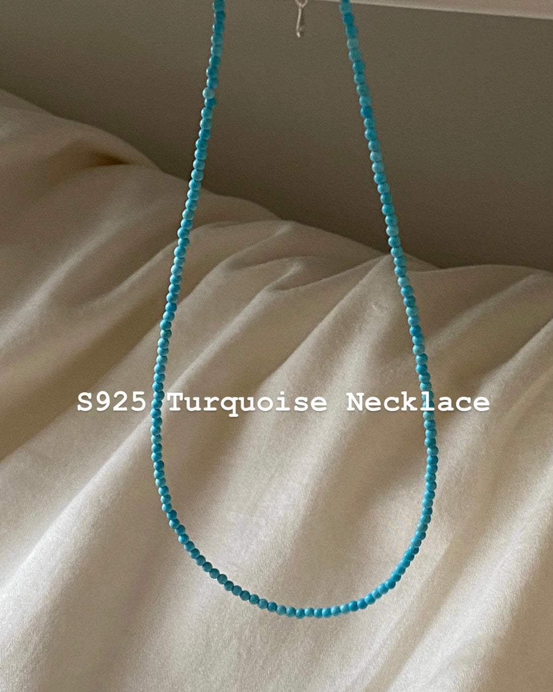 [925silver+Gemstone] Turquoise Necklace