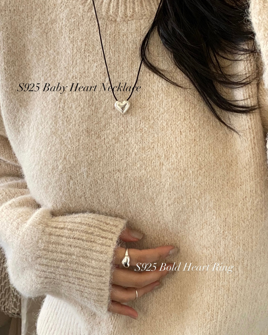 [925silver] Baby Heart Necklace