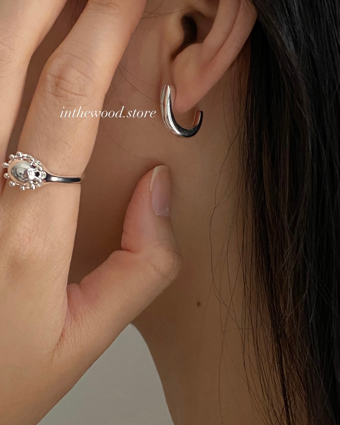 [925silver] Classic Curve Earrings