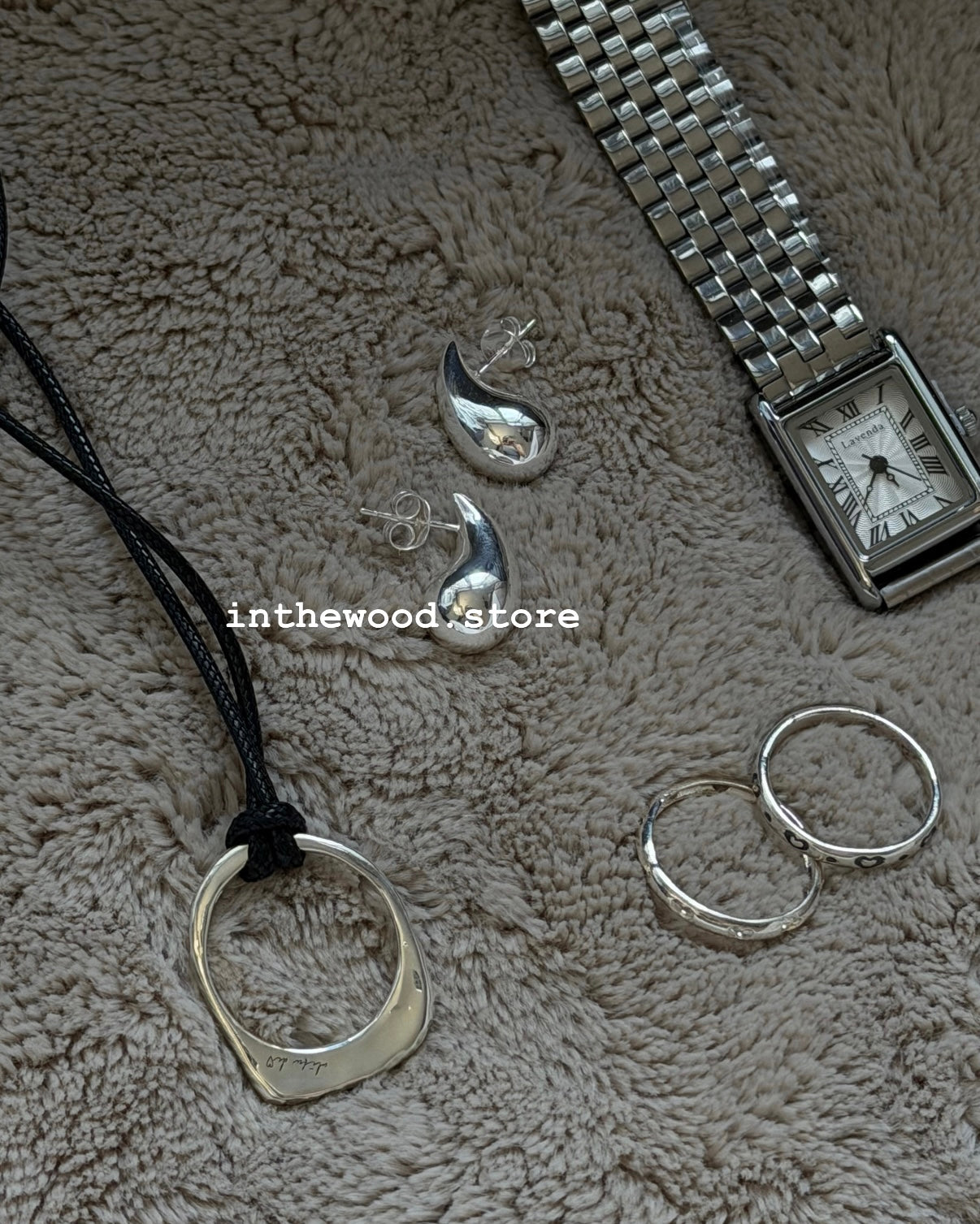 [925silver] Bold Drip Earrings