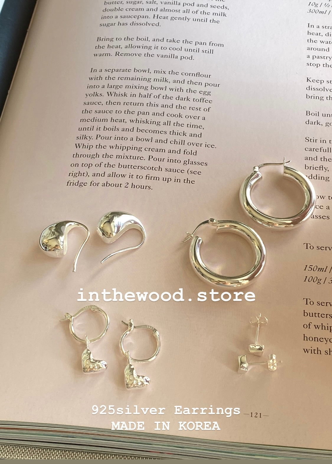 [925silver] Plain Hoop Earrings