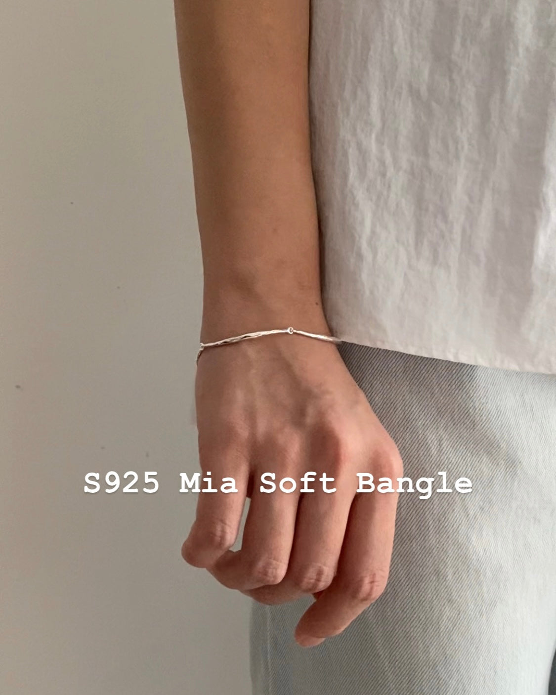 [925silver] Mia Soft Bangle