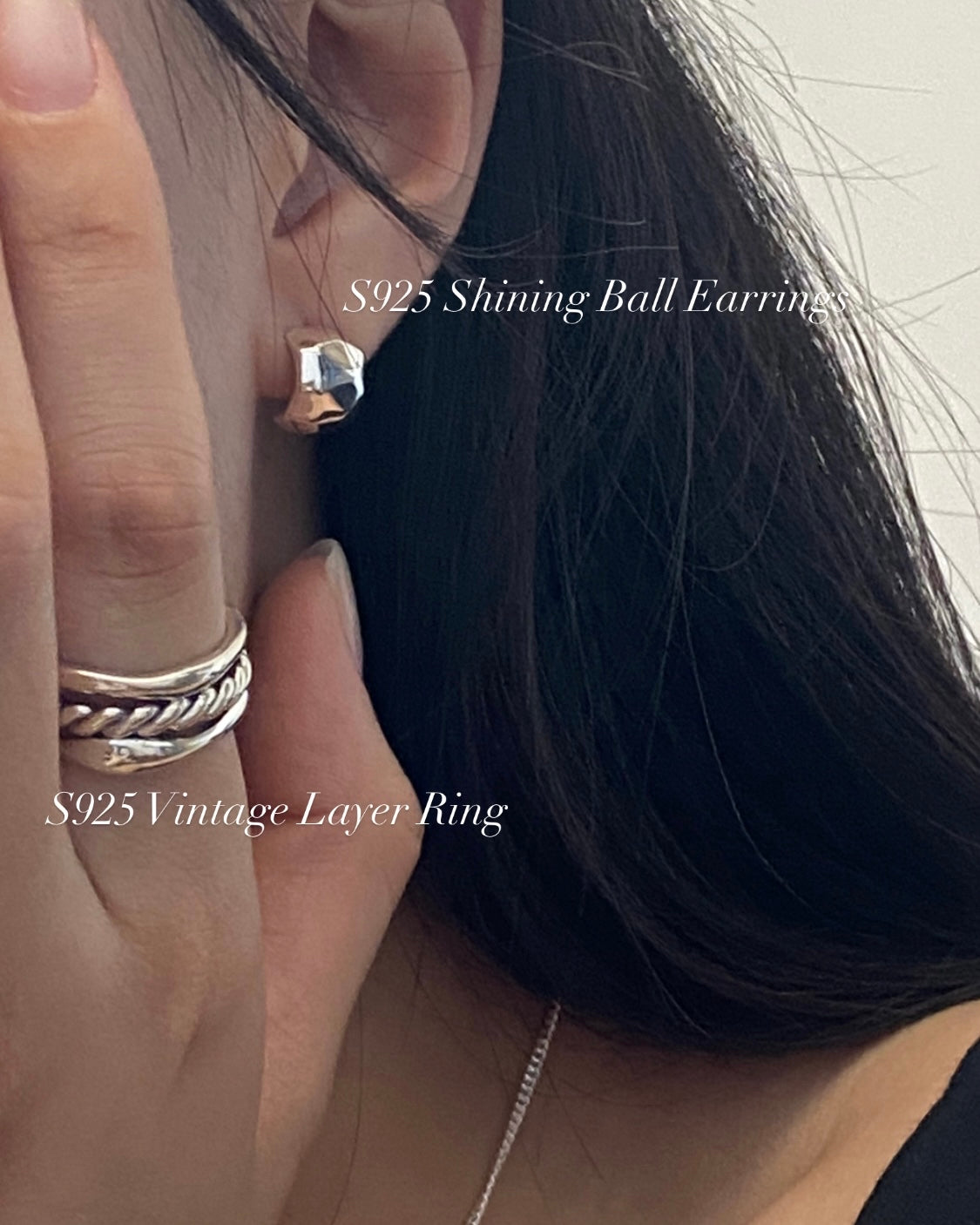 [925silver] Vintage Layer Ring