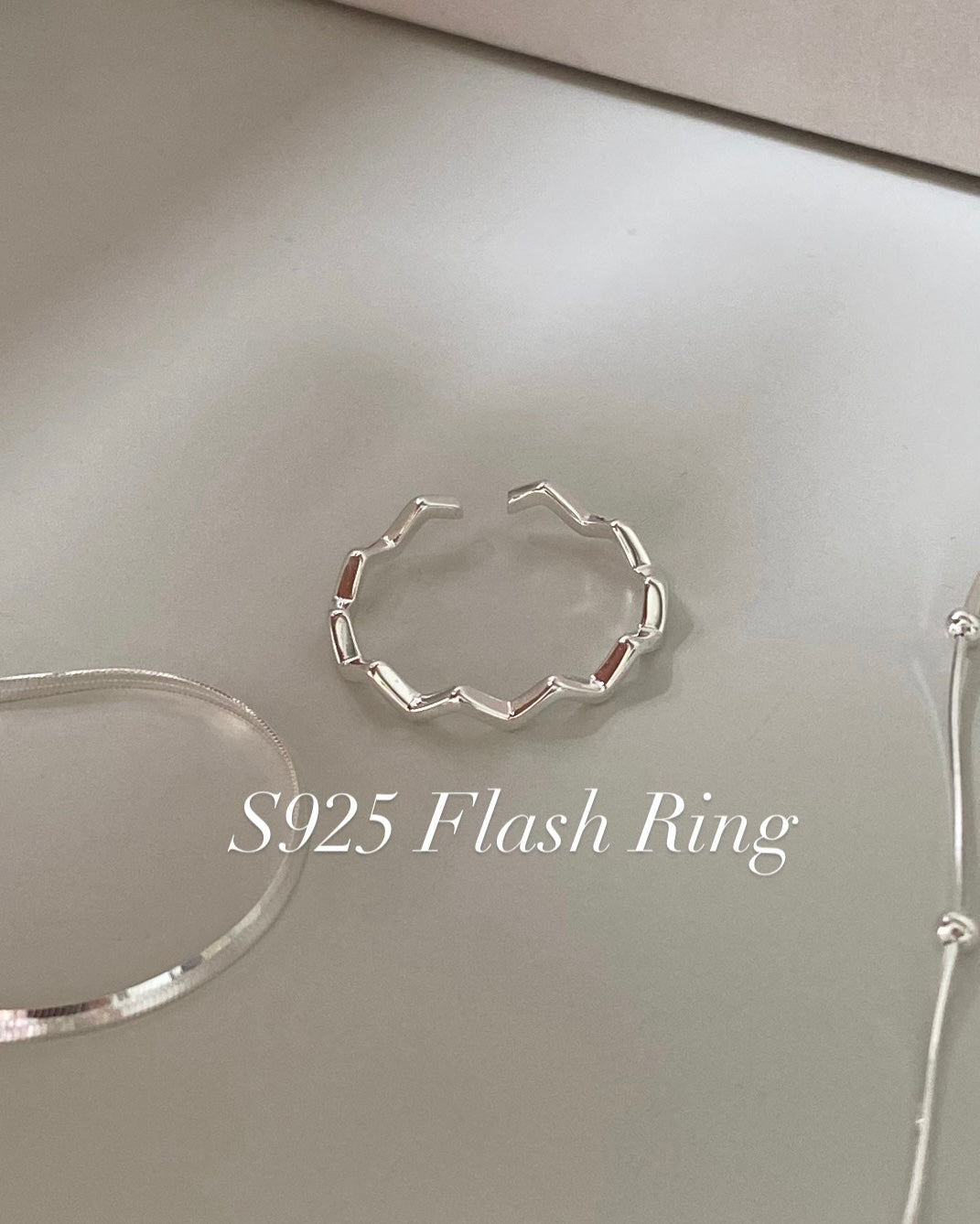 福利款 🎀 [925silver] Flash Ring