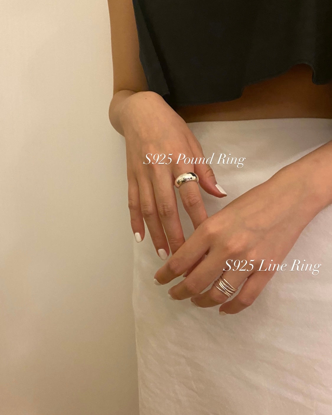 [925silver] Line Ring