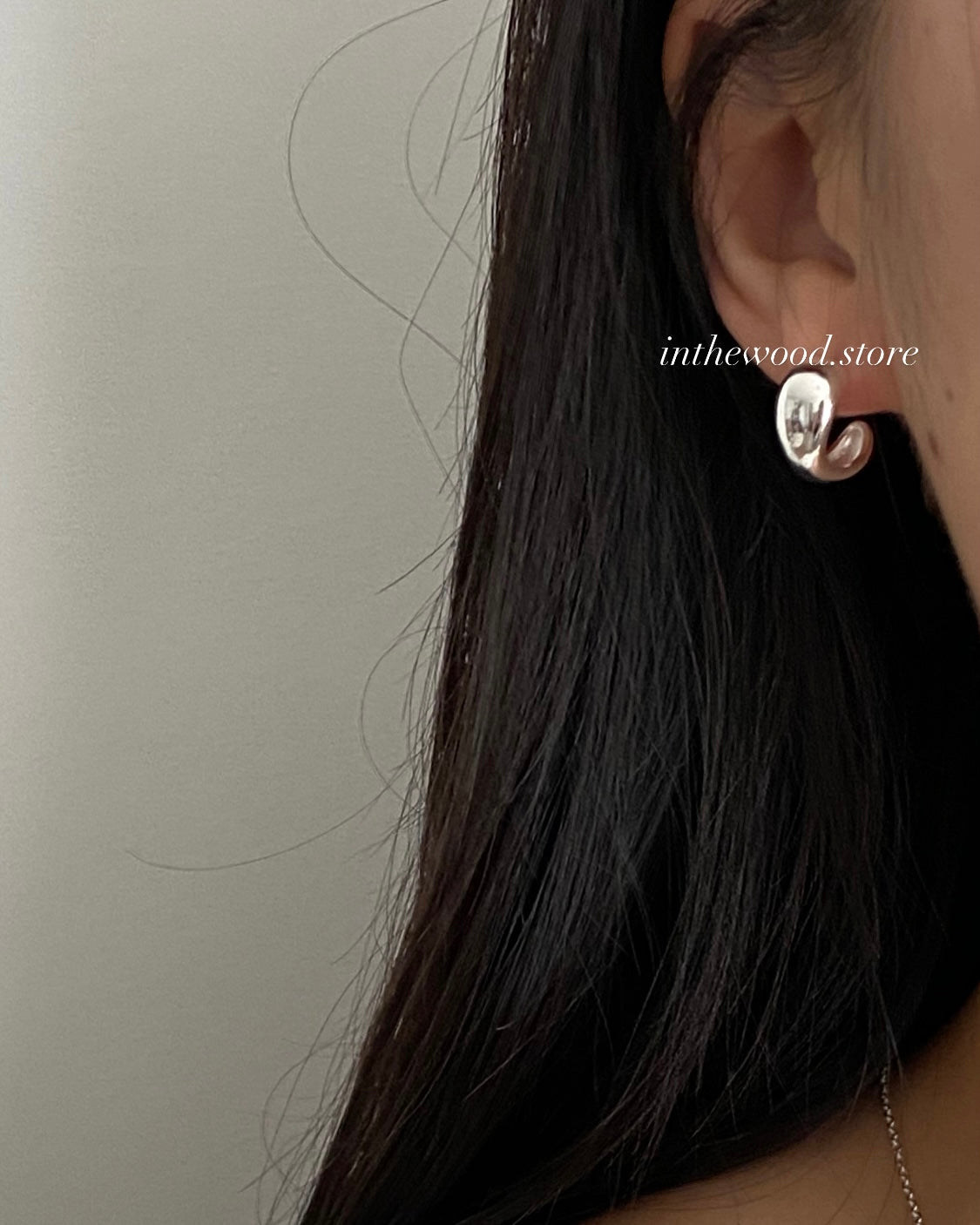 [925silver] Curve Earrings