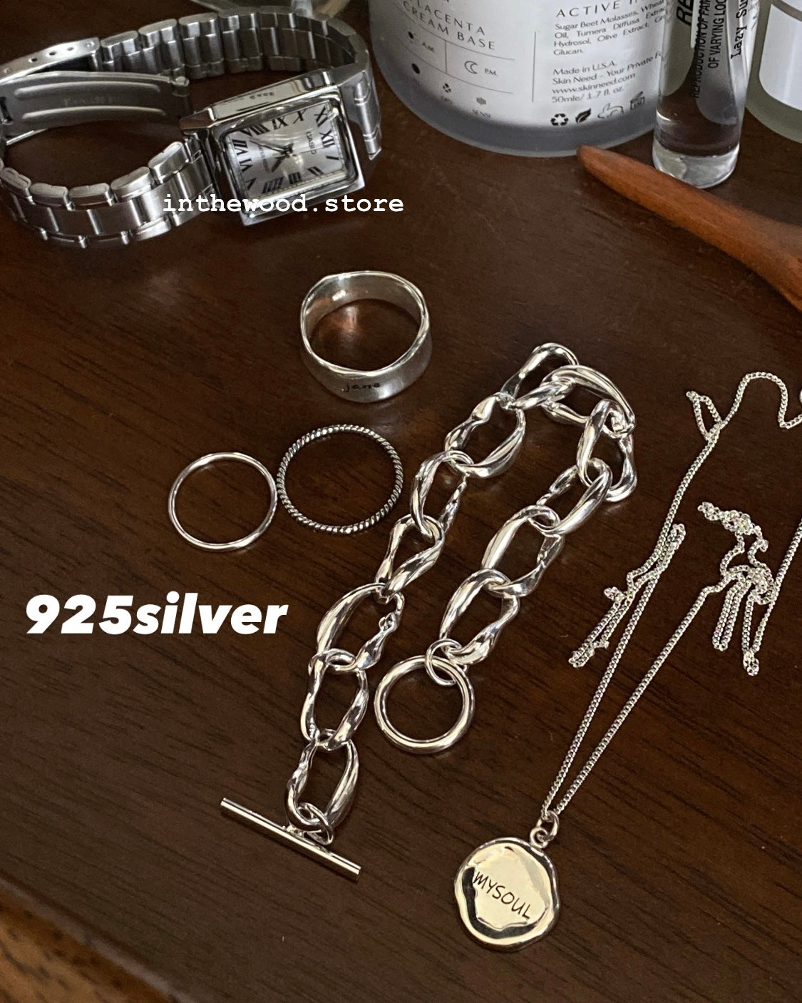 [925silver] Bold TO Chain Bracelet