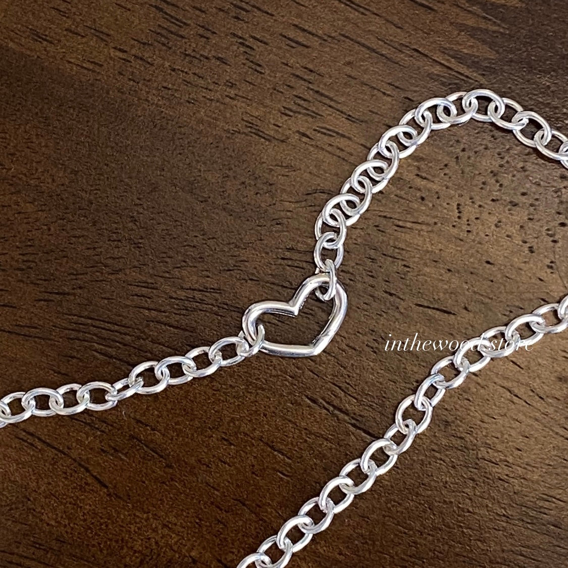 [925silver] 客制刻字 Heart Buckle Bracelet/ Necklace
