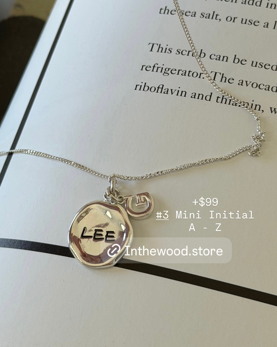 [Handmade 925silver]客制刻字 
Coin Necklace