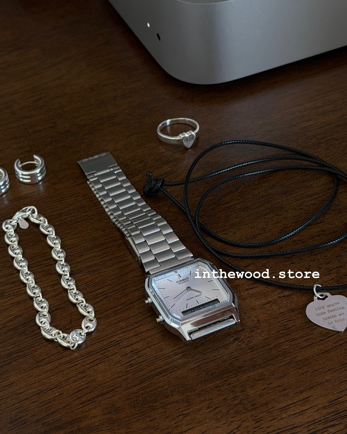 [925silver] Custom Engraved LOVE Letter Necklace