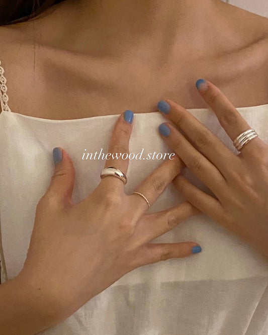 [925silver] Volume Wave Ring