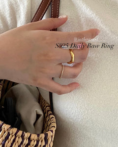 [925silver] Daily Raw Ring