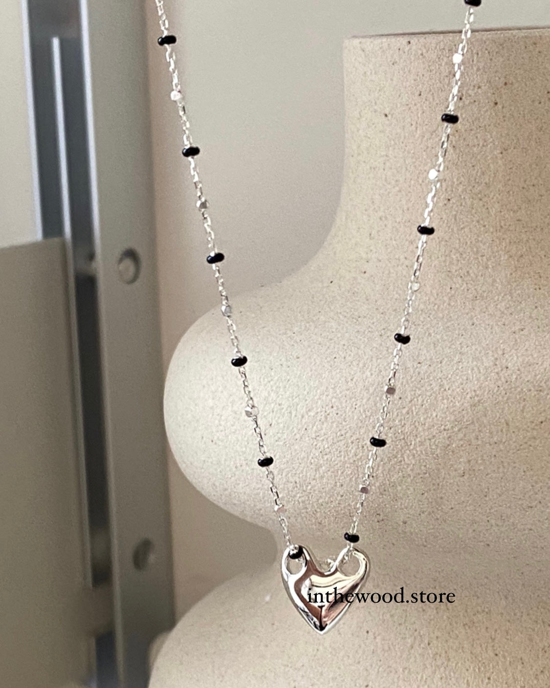 [925silver] Toggle Heart Necklace