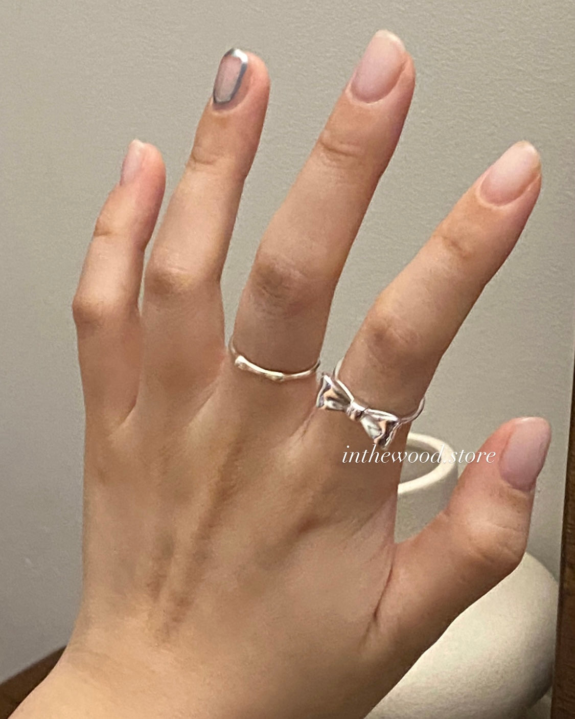 [925silver] Ribbon Ring #2