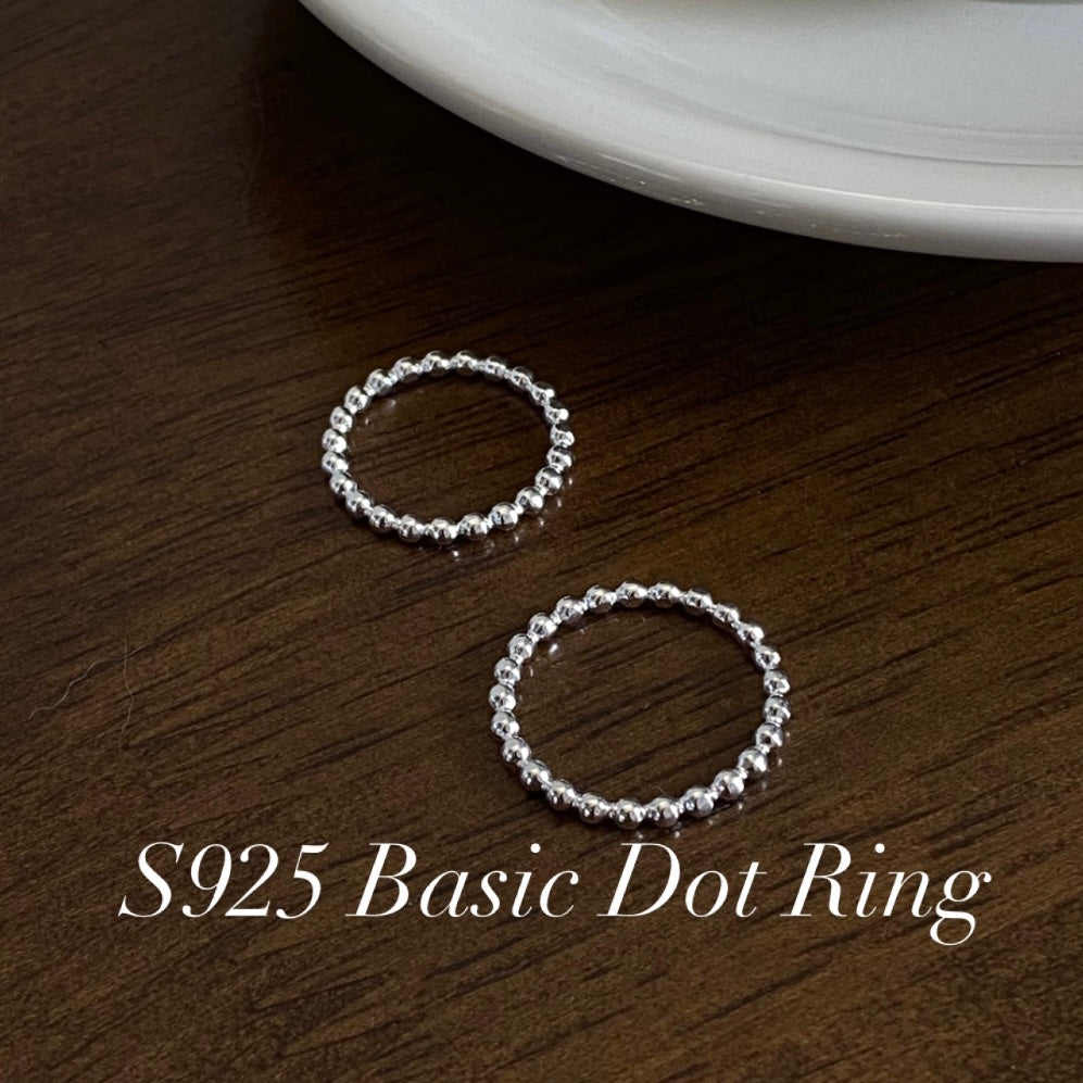 [925silver] Basic Dot Ring