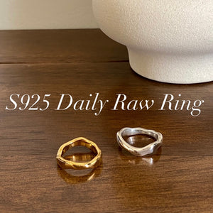 [925silver] Daily Raw Ring