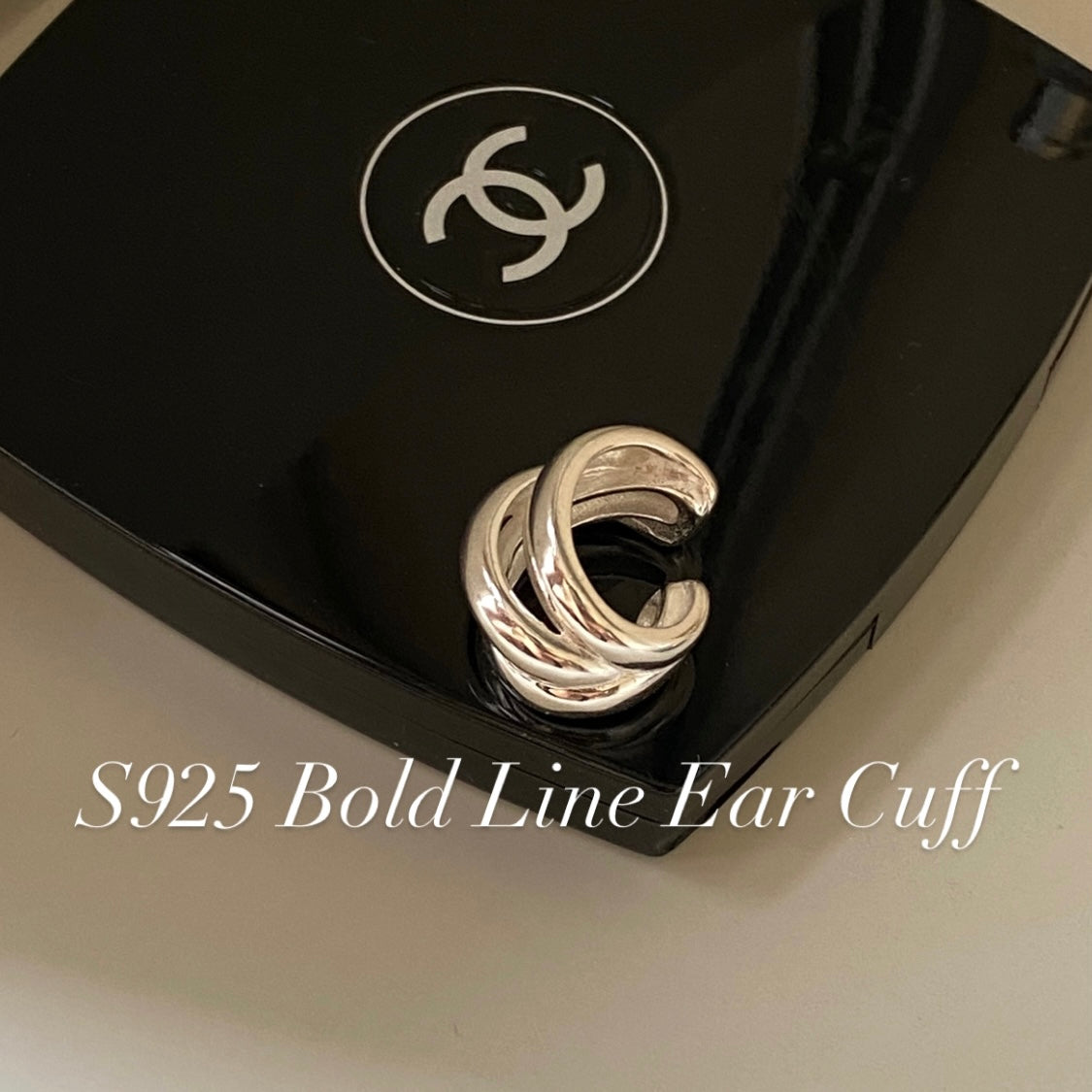 [925silver] Bold Line Ear Cuff