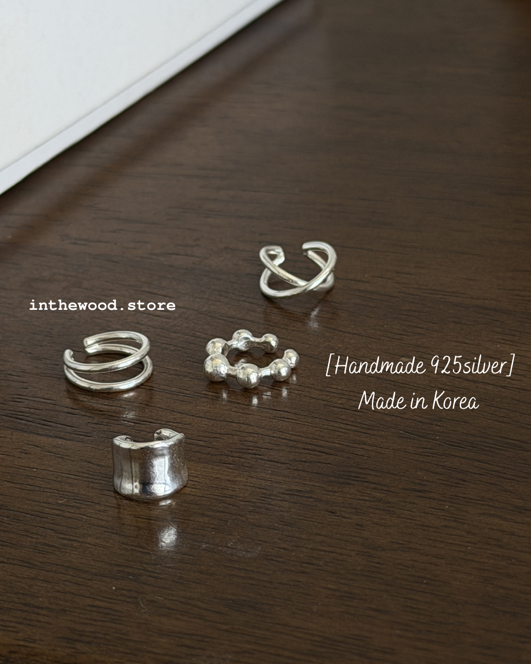 [Handmade 925silver] Paper Band Ear Cuff