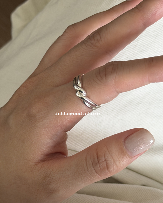 [925silver] MINI Double Knot Ring